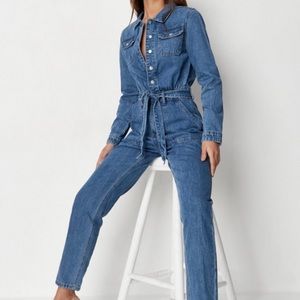 Denim boiler jumpsuit